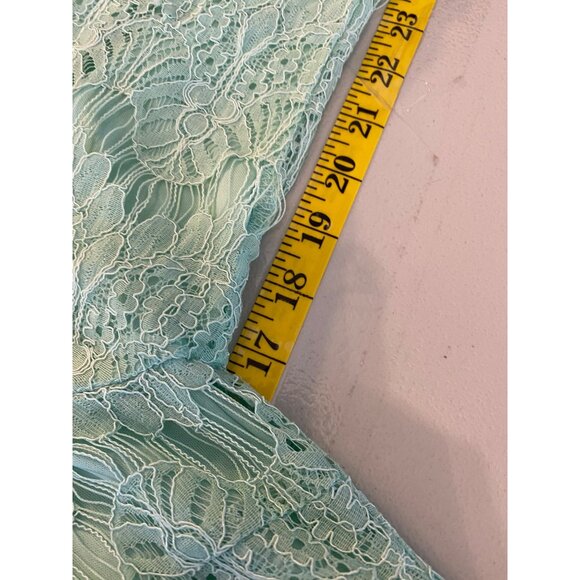 NWT Dainty Jewells Mint Green Lace Dress Modest Apparel For Women Medium - Picture 8 of 12
